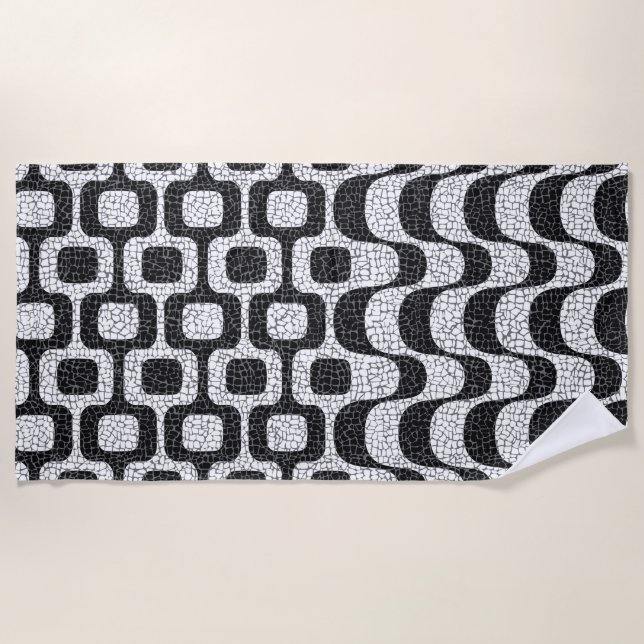 Serviette De Plage Ipanema / Copacabana Boardwalk (Devant)