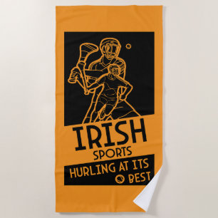 Serviette De Plage Irish Hurling Sport