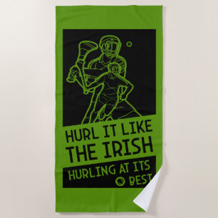 Serviette De Plage Irish Hurling Sport
