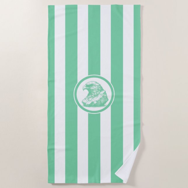 Serviette De Plage Jade Birdman Artefact Stripe (Devant)