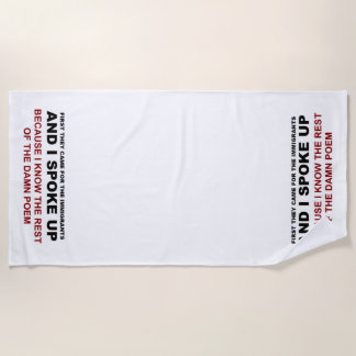 Serviette De Plage J'ai pris la parole