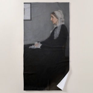 Serviette De Plage James Whistler - Portrait de la mère de l'artiste