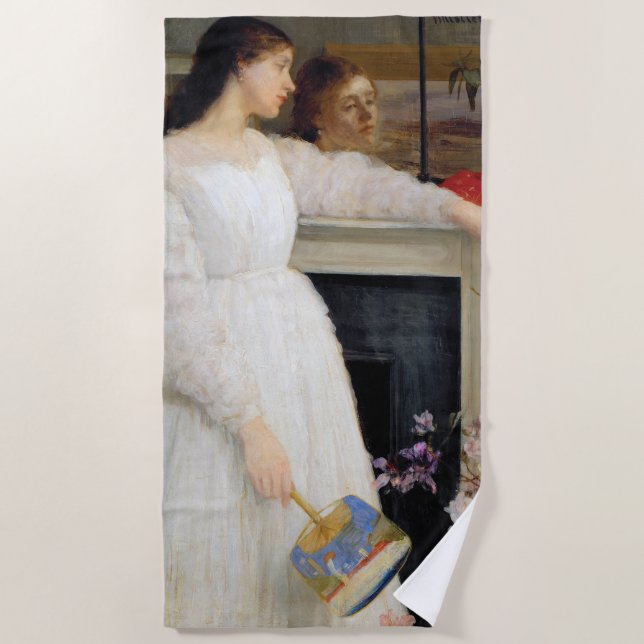 Serviette De Plage James Whistler - Symphonie en blanc no 2 (Devant)