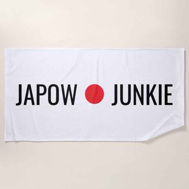 Serviette De Plage Japow Junkie  (Devant)