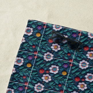 Serviette De Plage Jardin fleur sauvage