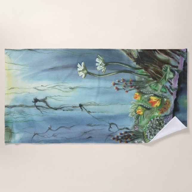 Serviette De Plage Jardin forestier (Devant)