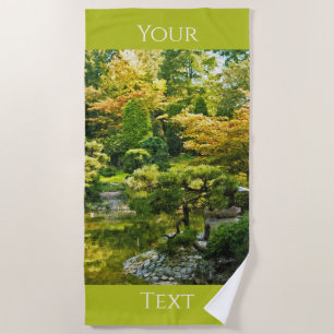 Serviette De Plage Jardin Japonais - Esthétique Traditionnelle