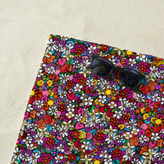 Serviette De Plage Jardin joyeux