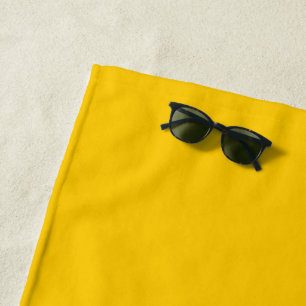 Serviette De Plage Jaune de sécurité des autobus scolaires Couleur un