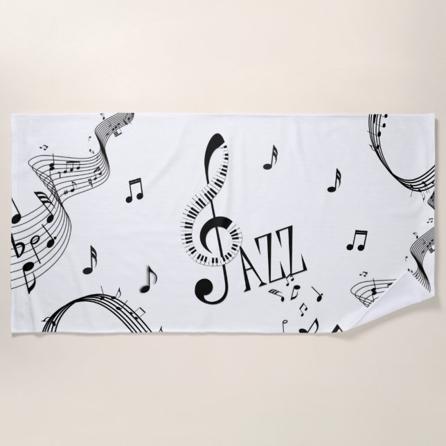 Serviette De Plage Jazz cool (Devant)