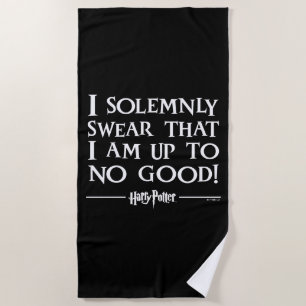SERVIETTE DE PLAGE JE JURE SOLENNELLEMENT QUE JE N'AI RIEN DE BON EN