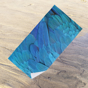 Serviette De Plage Je suis bleu - Plumes Macaw