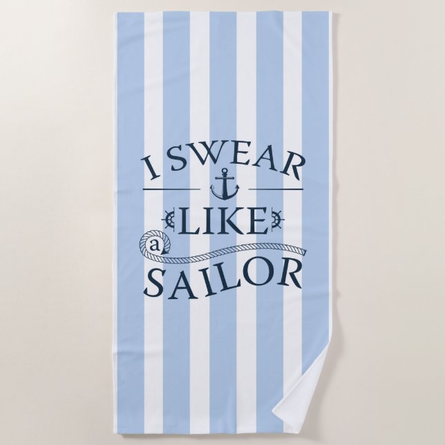 Serviette De Plage Je Suis Comme Un Marteau (Devant)