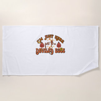 Serviette De Plage Je suis juste ici pour les oeufs dévilés Super Tha