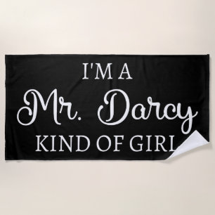 Serviette De Plage Je suis M. Darcy, genre de fille