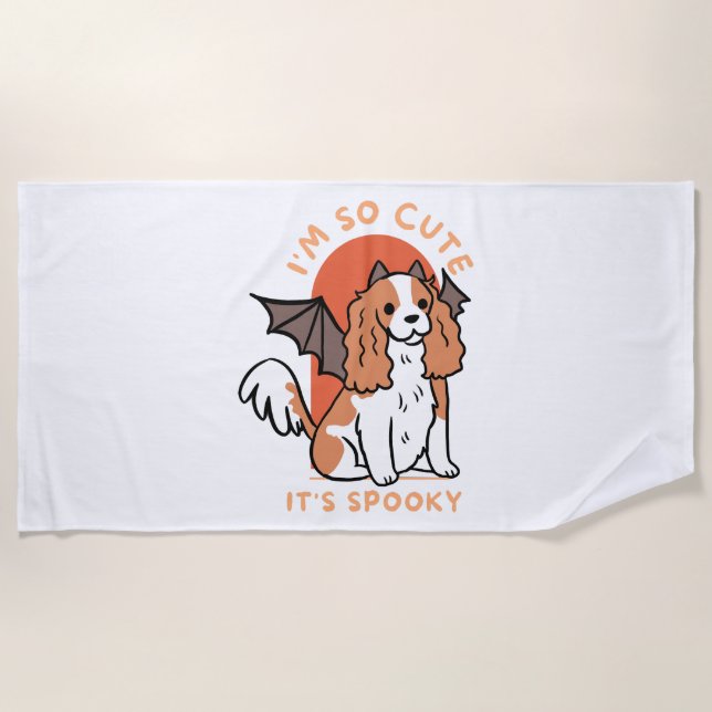 Serviette De Plage Je Suis Tellement Mignonne Qu'Il Est Éffrayant Mig (Devant)