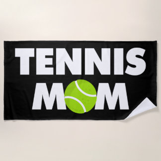 Serviette De Plage Je suis Tennis Maman