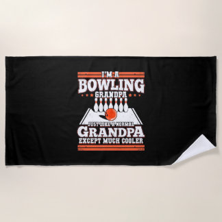 Serviette De Plage Je Suis Un Grand-Père De Bowling
