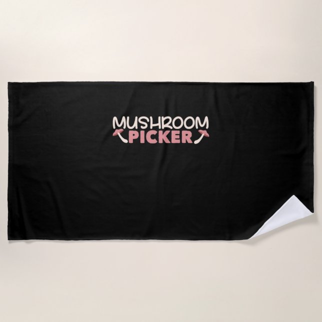 Serviette De Plage Je Suis Un Sicker De Champignons (Devant)