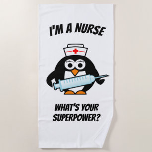 Serviette De Plage Je suis une infirmière ce qui est la votre