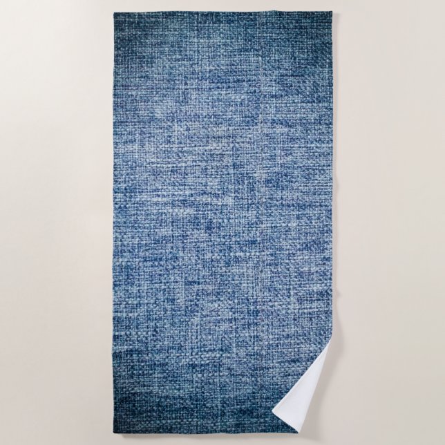 Serviette De Plage Jeans Cotton Texture (Devant)