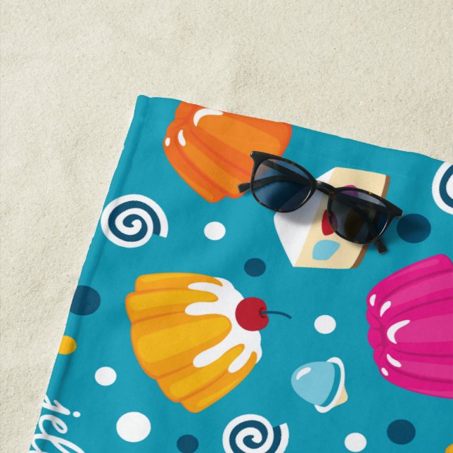 Serviette De Plage Jellies sucrées (En situation)