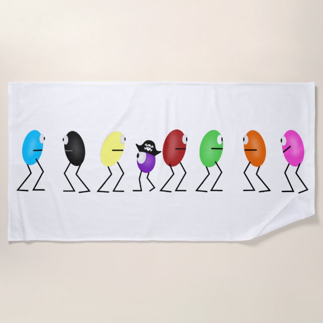 Serviette de plage Jelly Beans (Devant)