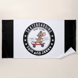 Serviette De Plage Jerry Skateboard - Prêt À Faire Du Ride