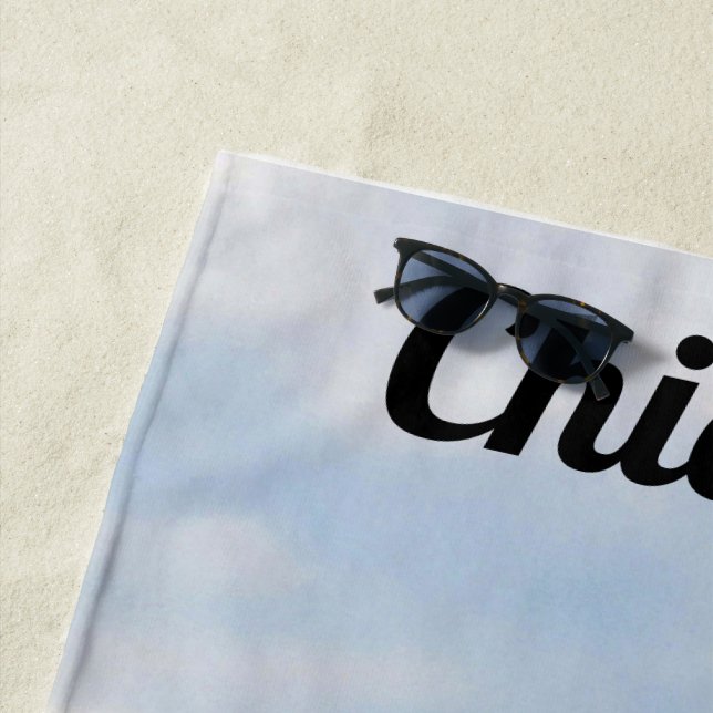 Serviette De Plage Jetée et Hancock de la marine de Chicago Skyline (En situation)