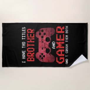 Serviette De Plage Jeux Vidéos Vintages Pour Garçons Frère