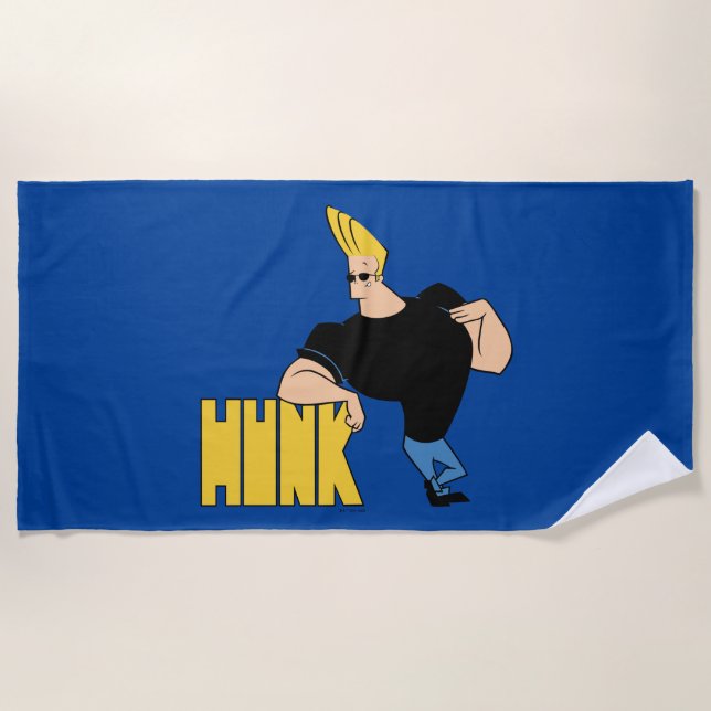 Serviette De Plage Johnny Bravo - Hunk (Devant)