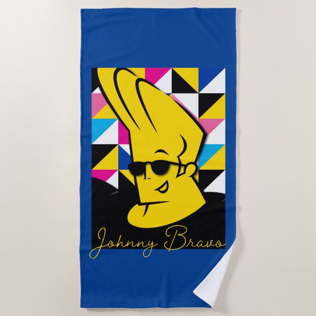 Serviette De Plage Johnny Bravo Pop Art Graphic (Devant)