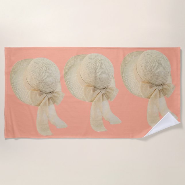 Serviette De Plage Joli casquette (Devant)