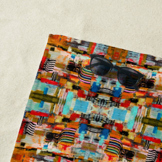 Serviette De Plage Joli coussin décoratif avec une peinture abstraite