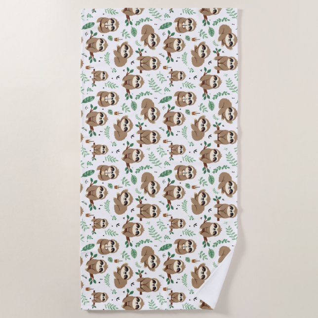 Serviette De Plage Joli Motif de fentes (Devant)