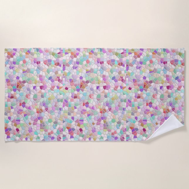 Serviette De Plage Joli verre coupé (Devant)