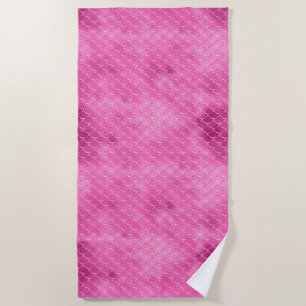Serviette De Plage Jolie sirène rose fille