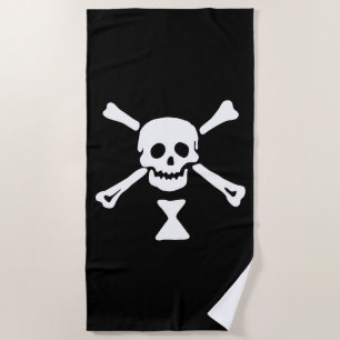 Serviette De Plage Jolly roger du drapeau pirate Emanuel Wynne