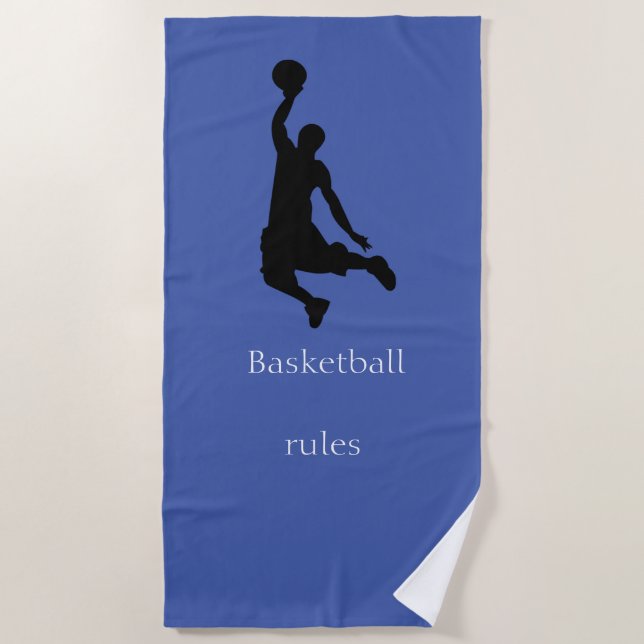 Serviette De Plage Joueur de basket-ball