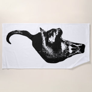 Serviette De Plage Journée du chat actif