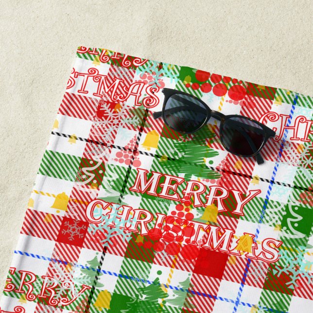Serviette De Plage Joyeux tatan décoratif de Noël (Créateur téléchargé)