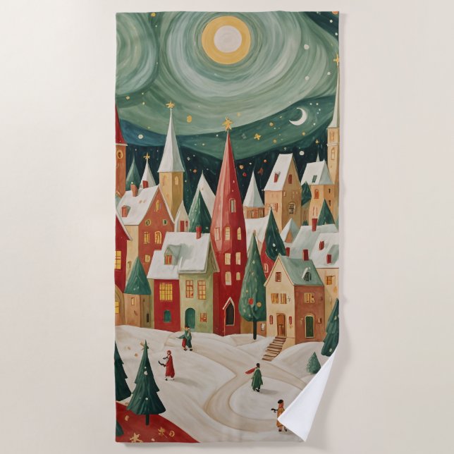 Serviette De Plage Jubilé de Jingle Bell (Devant)
