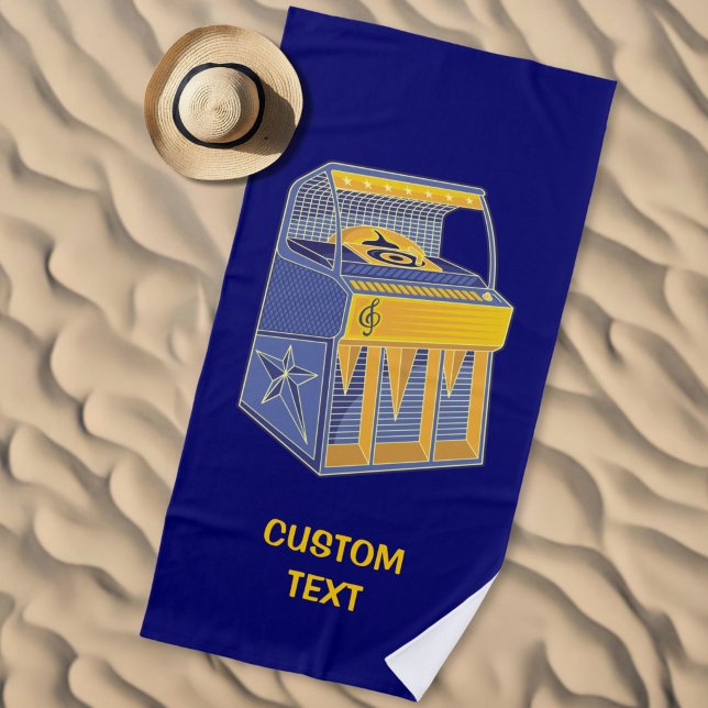 Serviette De Plage Juke-box Rétro (Créateur téléchargé)