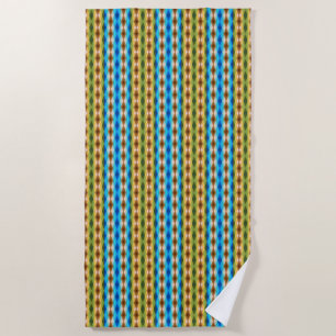 Serviette De Plage Kaléidoscope Abstrait d'Art de Plage Tropicale Col