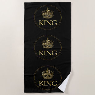 Serviette De Plage King and Crown Royal Emblem