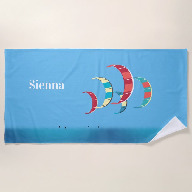 Serviette De Plage Kitesurf (Devant)