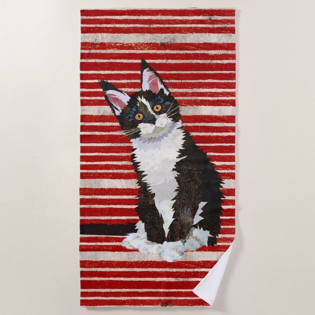 SERVIETTE DE PLAGE KITTY CAT (Devant)