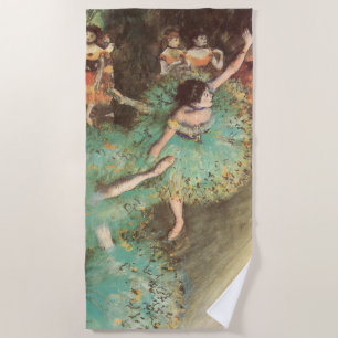 Serviette De Plage La danseuse verte par Edgar Degas, Ballet vintage