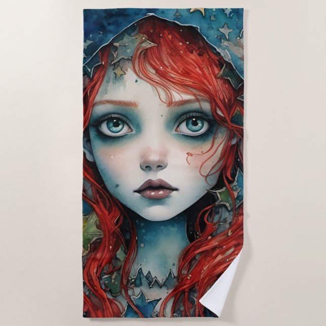 Serviette De Plage La déesse Brigid (Devant)