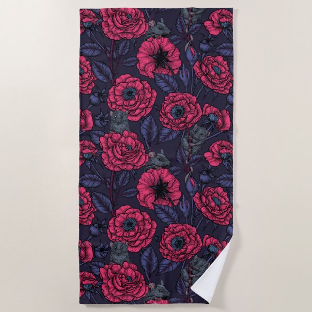 Serviette De Plage La fête des souris (Devant)